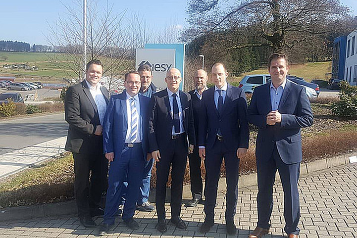 On a visit at iesy - Secod visit of Ralf Schwarzkopf, CDU-parliamentary candidate